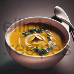 Pumpkin Corn Soup & Garlic Confit gif